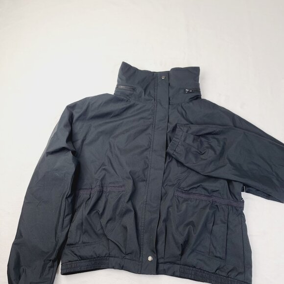Lululemon Women's Black Hooded Dual Pocket Outdoor Windbrunner Jacket Size 8 - Picture 2 of 6